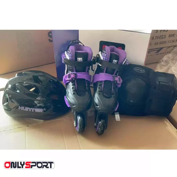 کفش اسکیت بچگانه متغیر هانتر Hunter + لوازم