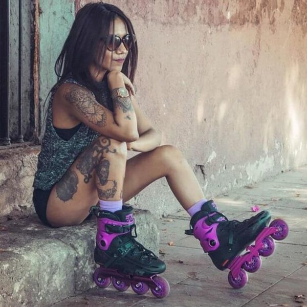 کفش اسکیت فلای ایگل flying ealge f4 بنفش - جی تی ایکس تهران (1)