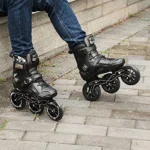 کفش اسکیت سه چرخ 110 ارزان اورجینال بزرگسال ثابت مسابقه ای حرفه ای روسل roselle