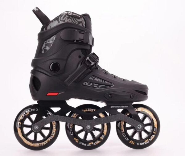 کفش اسکیت سه چرخ 110 ارزان اورجینال بزرگسال ثابت مسابقه ای حرفه ای روسل roselle