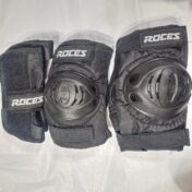 پک لوازم ایمنی اسکیت دخترانه پسرانه بزرگسال روسز مشکی