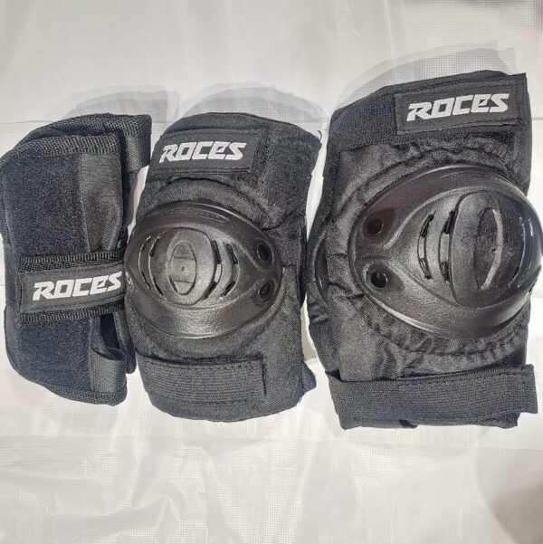 پک لوازم ایمنی اسکیت دخترانه پسرانه بزرگسال روسز مشکی (4)