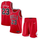 ست تاپ و شلوارک لباس بسکتبال شیکاگو بولز مشکی NBA Chicago Bulls Basketball Jerseys