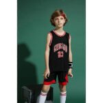 ست تاپ و شلوارک لباس بسکتبال شیکاگو بولز مشکی NBA Chicago Bulls Basketball Jerseys