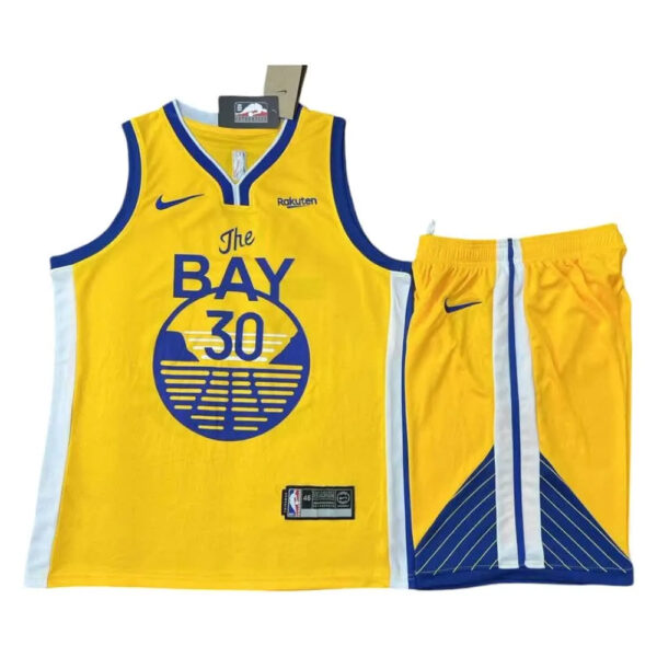ست تاپ و شلوارک لباس بسکتبال گلدن استیت واریرز NBA Golden State Warriors Jerseys