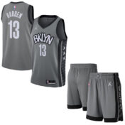 ست تاپ و شلوارک لباس بسکتبال بروکلین نتس خاکستری NBA Brooklyn Nets Jerseys