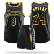 ست تاپ و شلوارک لباس بسکتبال لس آنجلس لیکرز مشکی NBA Los Angeles Lakers Basketball Jerseys