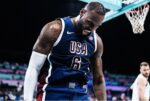 ست تاپ و شلوارک لباس بسکتبال تیم ملی آمریکا سرمه ای NBA USA National Team Basketball Jerseys