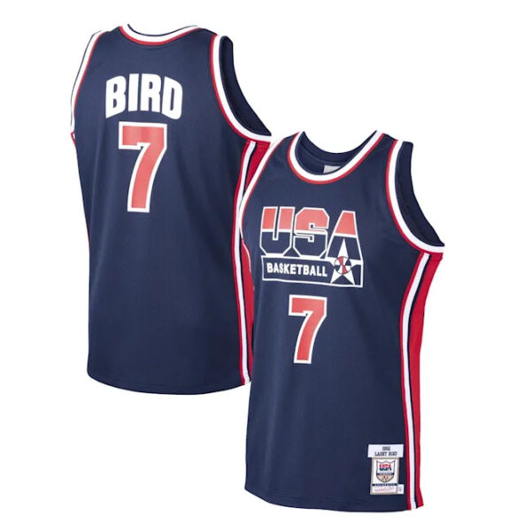 ست تاپ و شلوارک لباس بسکتبال تیم ملی آمریکا سرمه ای NBA USA National Team Basketball Jerseys
