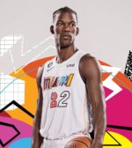 ست تاپ و شلوارک لباس بسکتبال میامی هیت سفید NBA Miami Heat Basketball Jerseys
