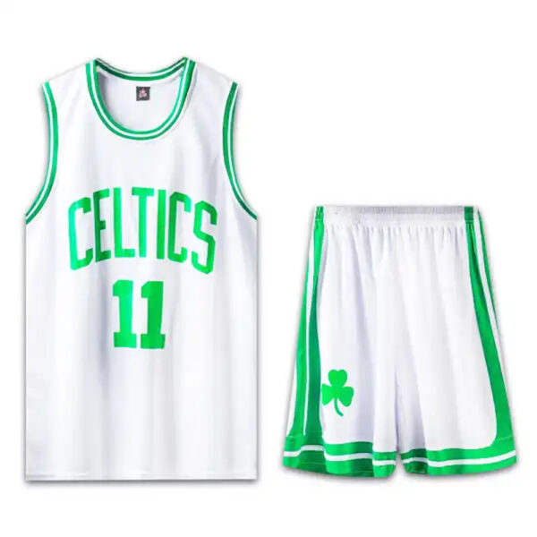 ست تاپ و شلوارک لباس بسکتبال بوستون سلتیکس سفید NBA Boston Celtics Basketball Jerseys