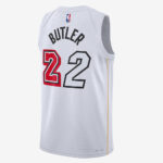 ست تاپ و شلوارک لباس بسکتبال میامی هیت سفید NBA Miami Heat Basketball Jerseys