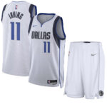 ست تاپ و شلوارک لباس بسکتبال دالاس ماوریکس سفید NBA Dallas Mavericks Basketball Jerseys