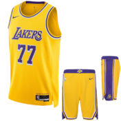 ست تاپ و شلوارک لباس بسکتبال لس آنجلس لیکرز زرد NBA Los Angeles Lakers Basketball Jerseys