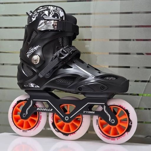 کفش اسکیت 3 سه چرخ بزرگسال نیمه حرفه ای روسل ROSELLE نارنجی