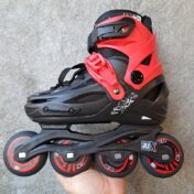 اسکیت دخترانه پسرانه بچگانه هارد آموزشی اورجینال JUX صورتی + ست ایمنی