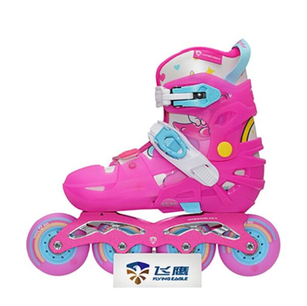 کفش اسکیت متغیر آموزشی تک شاخ یونیکورن بچگانه دخترانه زنانه Flying eagle S6 Pro