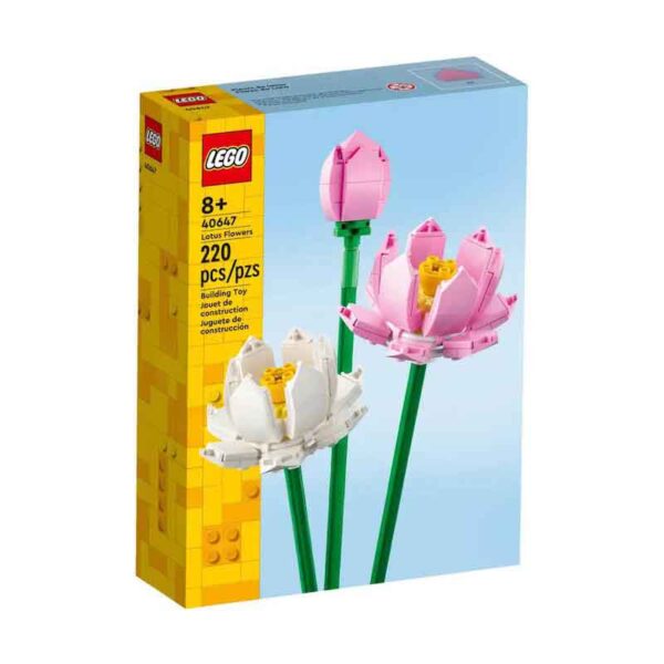 c79b16154d954ccac240178bb52e30c4 ست لگو گل های نیلوفر آبی Lego Botanical - Lotus Flowers (40647) - Image 1