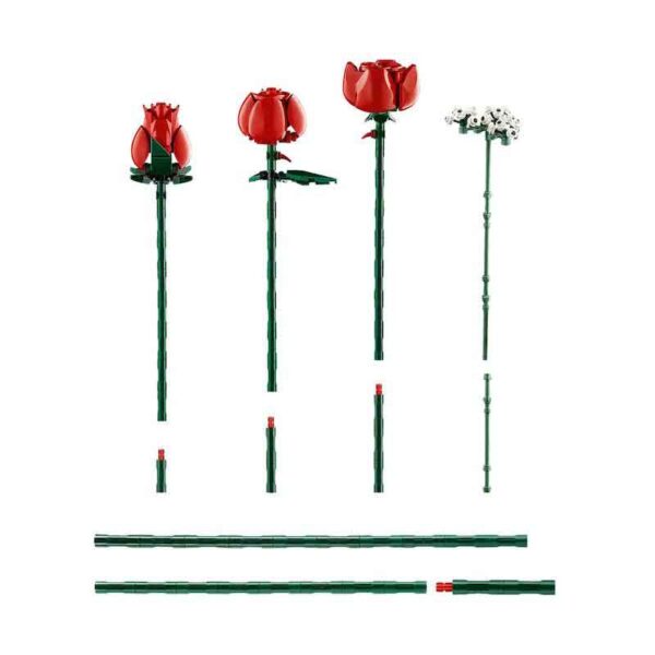 ست لگو دسته گل رز Lego Botanical - Bouquet of Roses (10328)   - Image 5