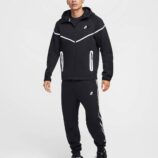 ست سویشرت گرمکن شلوار مردانه زنانه نایکی تک فلیس اورجینال مشکی NIKE Tech 003