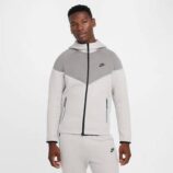 ست سویشرت گرمکن شلوار مردانه زنانه نایکی تک فلیس اورجینال سفید NIKE Tech 003