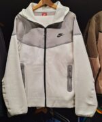 ست سویشرت گرمکن شلوار مردانه زنانه نایکی تک فلیس اورجینال سفید NIKE Tech 003 - Image 2